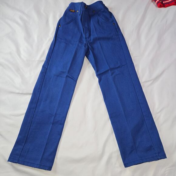 Vintage Boy's Size 7 Three Outfit Pant Jean Flannel Sweatshirt Rustler Healthtex - Picture 14 of 16